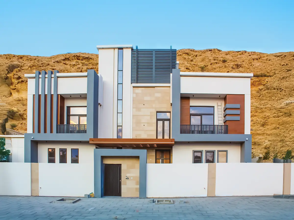 فيلا سكنية حديثة – واجهة أمامية